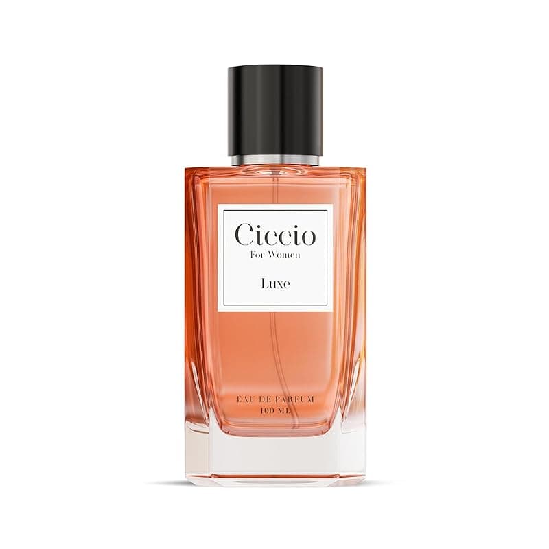CICCIO Luxury Luxe Eau De Perfume for Women with Bergamot, Lemon, Rose, Vanilla, and Amber|Premium Long Lasting Luxury Fragrance Scent|Perfect Perfume for Summer, 100ml