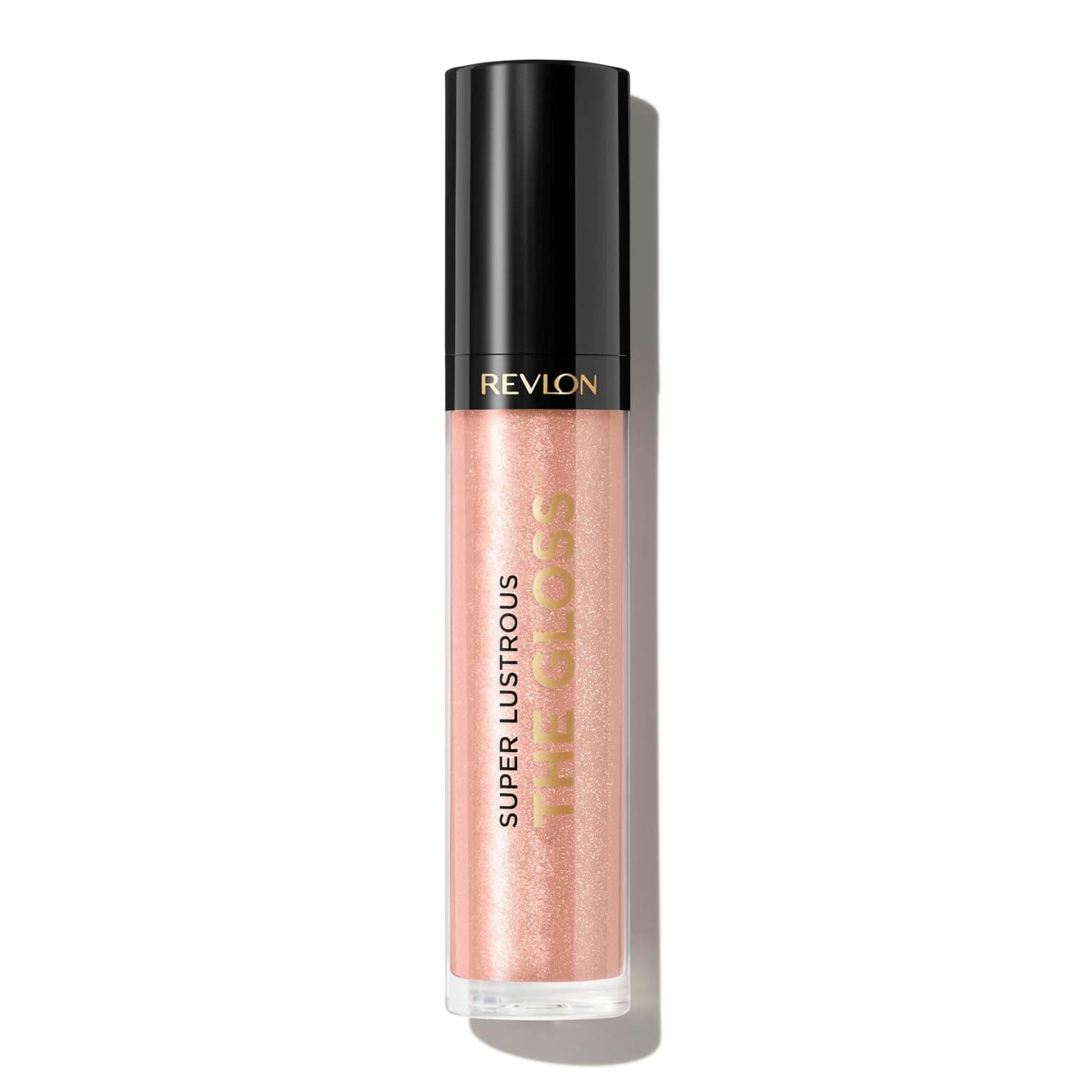 Revlon Super Lustrous Lip Gloss, Non-Sticky, Hydrating, High Shine Finish, 205 Snow Pink, 0.13 oz