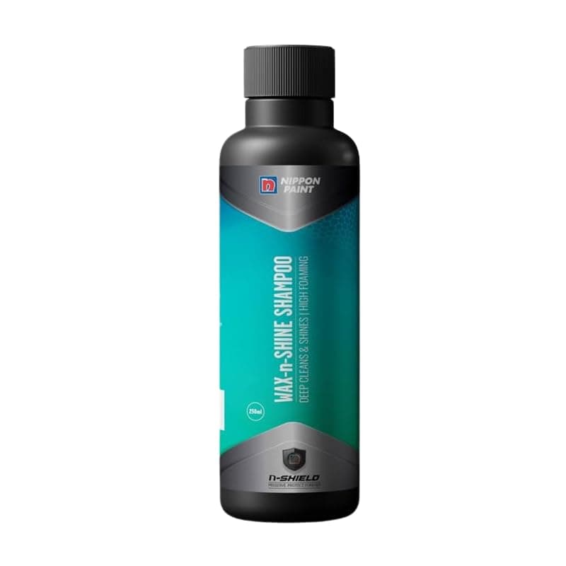 Nippon Paint Wax n Shine Car Shampoo 250ml | High Foaming Auto Wash for Deep Cleaning, Wax Protection and Gloss Boost | Safe on Paint Coatings and Exterior Surfaces