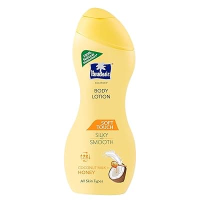Parachute Advansed Soft Touch Body Lotion for Women &amp; Men, All Skin types, 225ml | Pure Coconut Milk &amp; Honey, 100% Natural, 72h Moisturisation