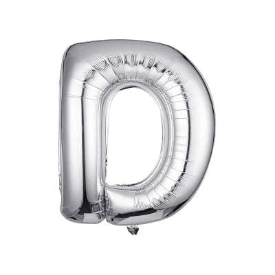 JUST PARTY Silver Letters Alphabets Foil Balloons for Birthday/Anniversary/Bachelorette/Wedding/Farewell &amp; Other Ocassions, Make Your Own Custom Phrase
