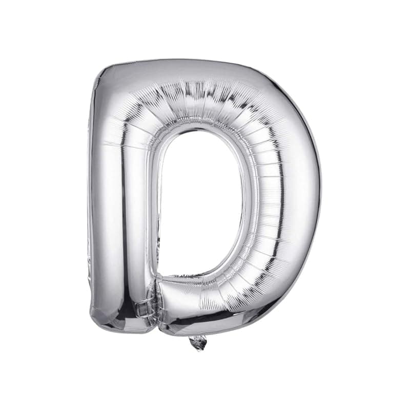 JUST PARTY Silver Letters Alphabets Foil Balloons for Birthday/Anniversary/Bachelorette/Wedding/Farewell &amp; Other Ocassions, Make Your Own Custom Phrase