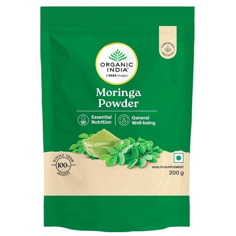 Organic India Moringa Powder, Health Supplement, 200g