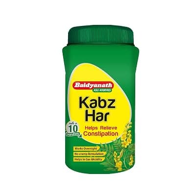 Baidyanath Kabz Har Ayurvedic Powder|Relieves Constipation,Gas,Indigestion &amp; Acidity|Enriched With Sonth,Sounf,Ajwain,Choti Haritaki,Senna Leaf &amp; 10+ Digestive Ingredients|200 G