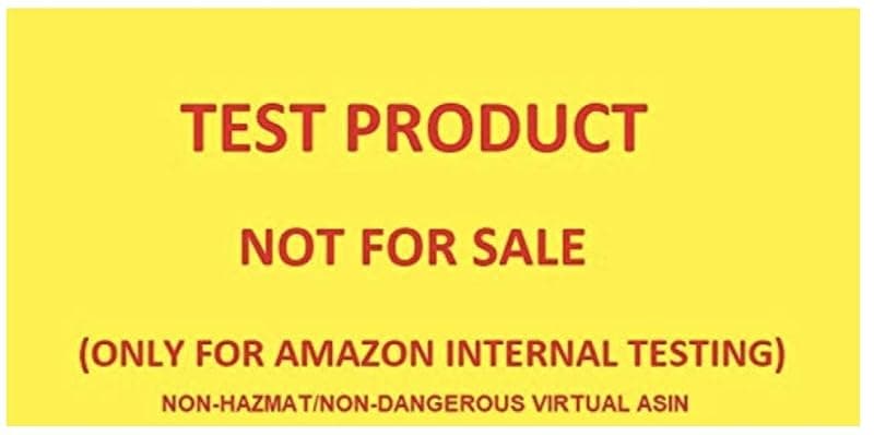 Test Product - Not for Sale