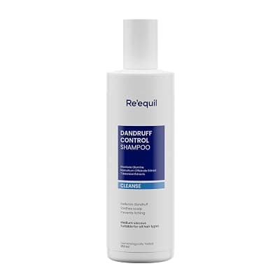 RE' EQUIL Dandruff Control Shampoo | Reduces Dandruff And Regulates Sebum Production | All Hair Types | 250Ml