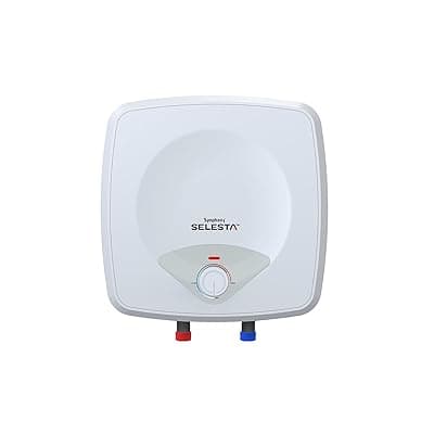 Symphony SELESTA Geyser 10 Litre Storage Water Heater | BEE 5 star Rating Energy Efficient | 2KW Heating Element | Titanium Pro Glassline Tank | Warranty: 7 Yr Tank, 3 Yr Heating element, 2 Yr Product