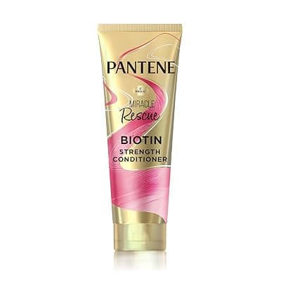 Pantene Miracle Rescue Biotin Strength Conditioner | Infused with Pro-V and Biotin for Weak and Dull Hair | For 10X Stronger Hair | 200ml, 1 Count