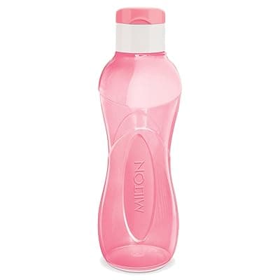 MILTON I Go Flip Plastic Water Bottle, 750 ml, Pink | Sports | Gym | Home | Kitchen | Travel Bottle | Hiking | Treking | Reusable