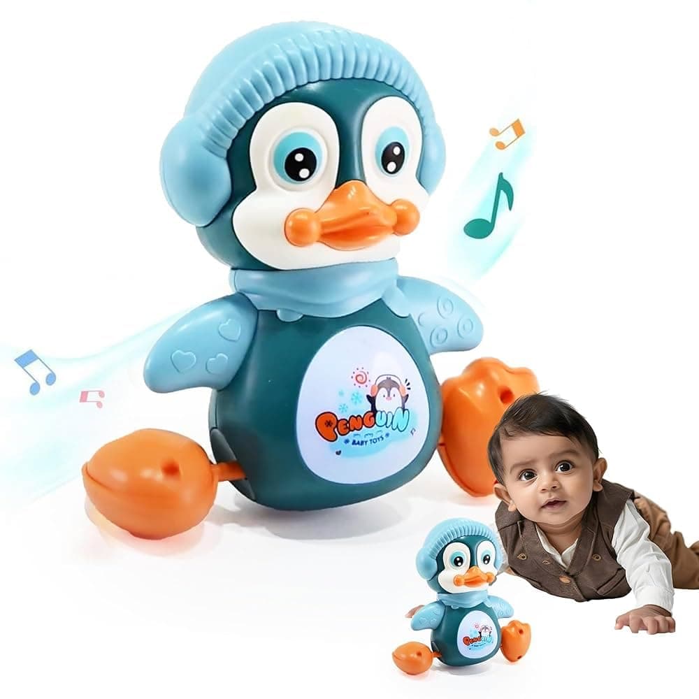 Jack Royal Penguin Waver Musical Toys, Baby Crawling Toys with Music and LED Lights, Singing, Dancing, Learning Crawling Toys for Boys or Girls