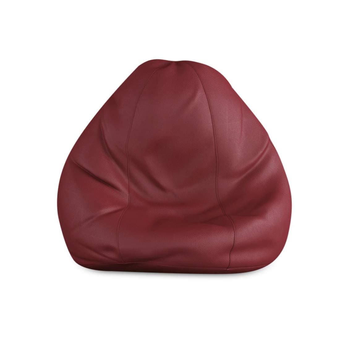 India Furnish Leatherette Bean Bag (with Beans) - XXXL, Maroon