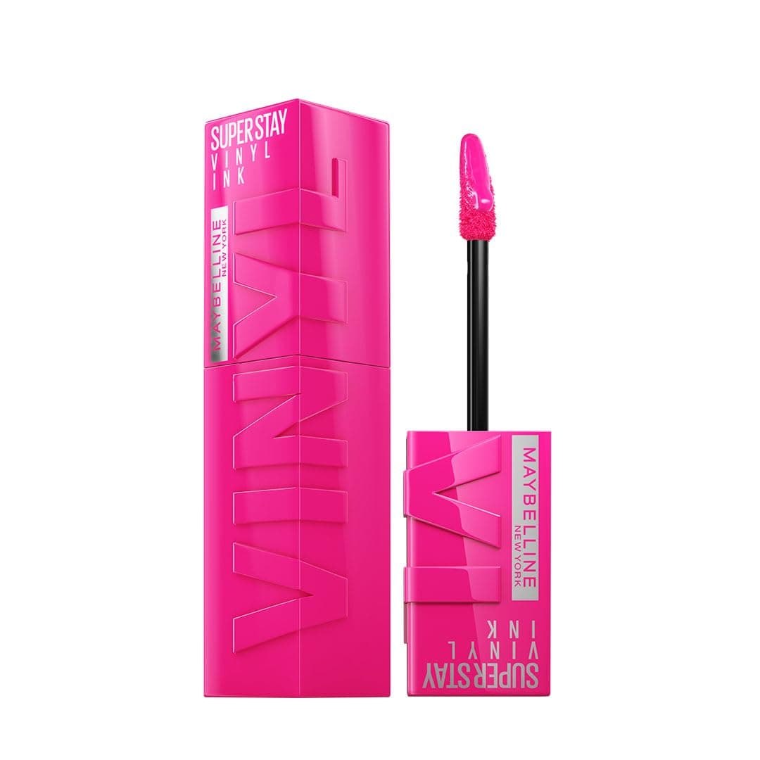 Maybelline New York Superstay Vinyl Ink Liquid Glossy Lipstick - Striking, Instant Shine & Transfer Proof. Superstay Vinyl Ink Liquid Lipstick Last Up To 16 Hours, Enriched With Vitamin E | 4.2Ml