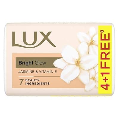 Lux Glow Jasmine &amp; Vitamin E For Glowing Skin Beauty Soap Offer Pack 5X100 g