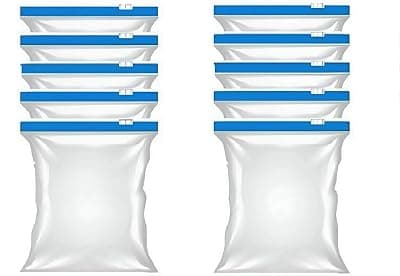 Slider Zip Storage Bags for Food Storage – Transparent Plastic Bags with Easy Close Slider (5)