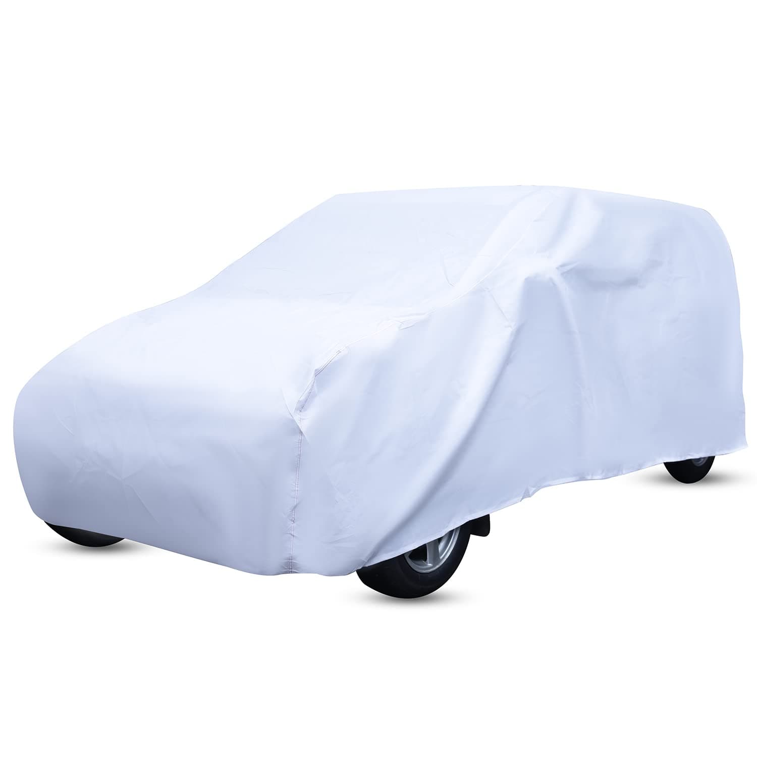Amazon Brand - Solimo 7 Seater Car Cover, White (for Innova, Innova Crysta, Ertiga, Marazzo, etc.)