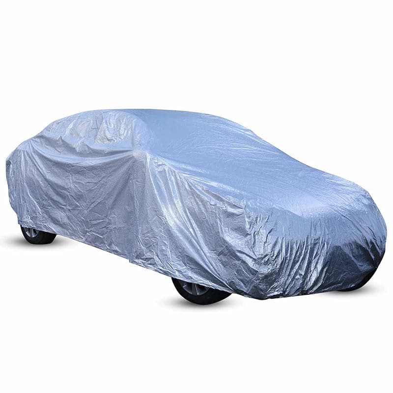 Amazon Brand - Solimo Sedan Car Cover, Silver(New Dzire, Xcent, Indigo, Tata Tigor, Logan, Cedia, etc.)