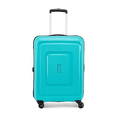 Aristocrat Endeavour Strolly 65 Cm 360°|Trolley Bag,Speed_Wheel Suitcase For Travel,8 Wheel Luggage For Men And Women,Polypropylene Hard Side Cabin And Check In Bag(Turquoise,Medium),66 Centimeters