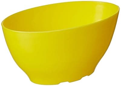 Gardens Need 100% Virgin Plastic Big Butter Cup - 8.5" Pot | Set of 4 Planter, (15cm x 15cm x 22cm, Yellow)