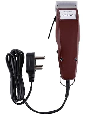 Wahl Unisex 01400-0016 Corded Steel Moser Classic Professional Hair Clipper; 0.7-3 mm; Stainless Steel Star Blades For Precision Cutting; Red