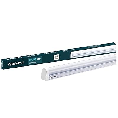 Bajaj 20W Cool Day Light LED Tubelight (Pack Of 1) | LED Tube Light For Home | IR Free | UV Free | Voltage Surge Protection Of 4 KV | Bright &amp; Energy Efficient | White | 1 Year Warranty