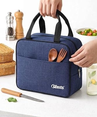 Insulated Travel Lunch/Tiffin/Storage Bag for Office, College & School Picnic & Lunch Bags (Blue)