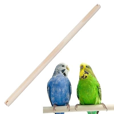 Western Era's Avian Haven Wooden Perch: Optimal Foot Health and Comfort for Your Feathered Companions, Ideal for Parakeets, Cockatiels, and Small Birds, Crafted from Natural Wood for Durability