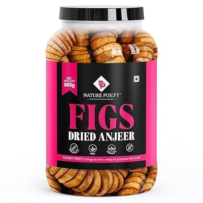 Nature Purify Dried Afghani Anjeer 1000 GM | Dry Figs Naturally Sourced Anjir | Rich Source of Fibre, Calcium &amp; Iron | Low in calories and Fat Free | High in Minerals &amp; Vitamins |