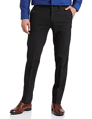 Amazon Brand - Symbol Men's Slim Fit Mid Rise Trouser