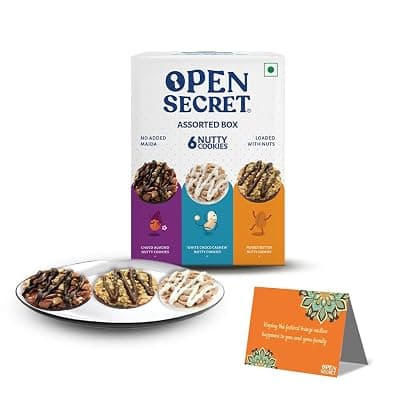Open Secret Premium Gift Hamper | Combo of 5 | Ideal Gifting for Christmas, Secret Santa &amp; New Year Season | Dry Fruit Gift Box, Chocolate Gifts, Dry Fruits, Healthy Premium Hamper, Gifts for colleagues, Employee Gifting