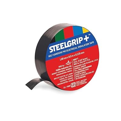 Pidilite Steelgrip Self Adhesive PVC electrical Insulation Tape (Color May Vary) - 6m