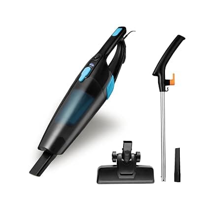KENT Dash Vacuum Cleaner | 600W | High Suction Power >16 kPa | Cyclone5 Technology and HEPA Filter | Bagless Design | Ideal for Floor, Curtain, Carpet, Sofa &amp; Car | Black &amp; Blue