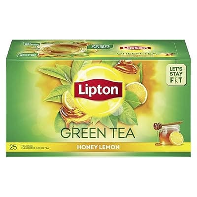 Lipton Honey Lemon Green Tea Bags, 25 Pieces, , lemon &amp; honey (25*1.4gm each)