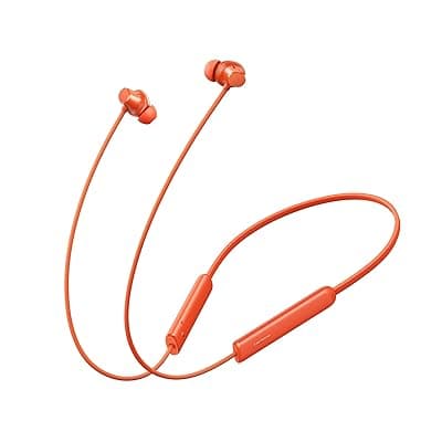 realme Buds Wireless 5 Lite in Ear Bluetooth Neckband with 12.4 mm Dynamic Bass Boost Driver,Upto 35 Hours Playback,45ms Low Latency,IP55 Dust &amp; Water Resistant, Bluetooth V5.4 (Cyber Orange)