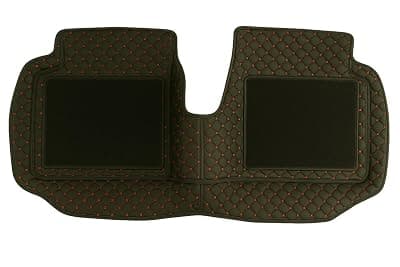 SINEX || Luxury Leather Double Car Floor Mat Complete Set 100% Waterproof and Washable || Color : Black