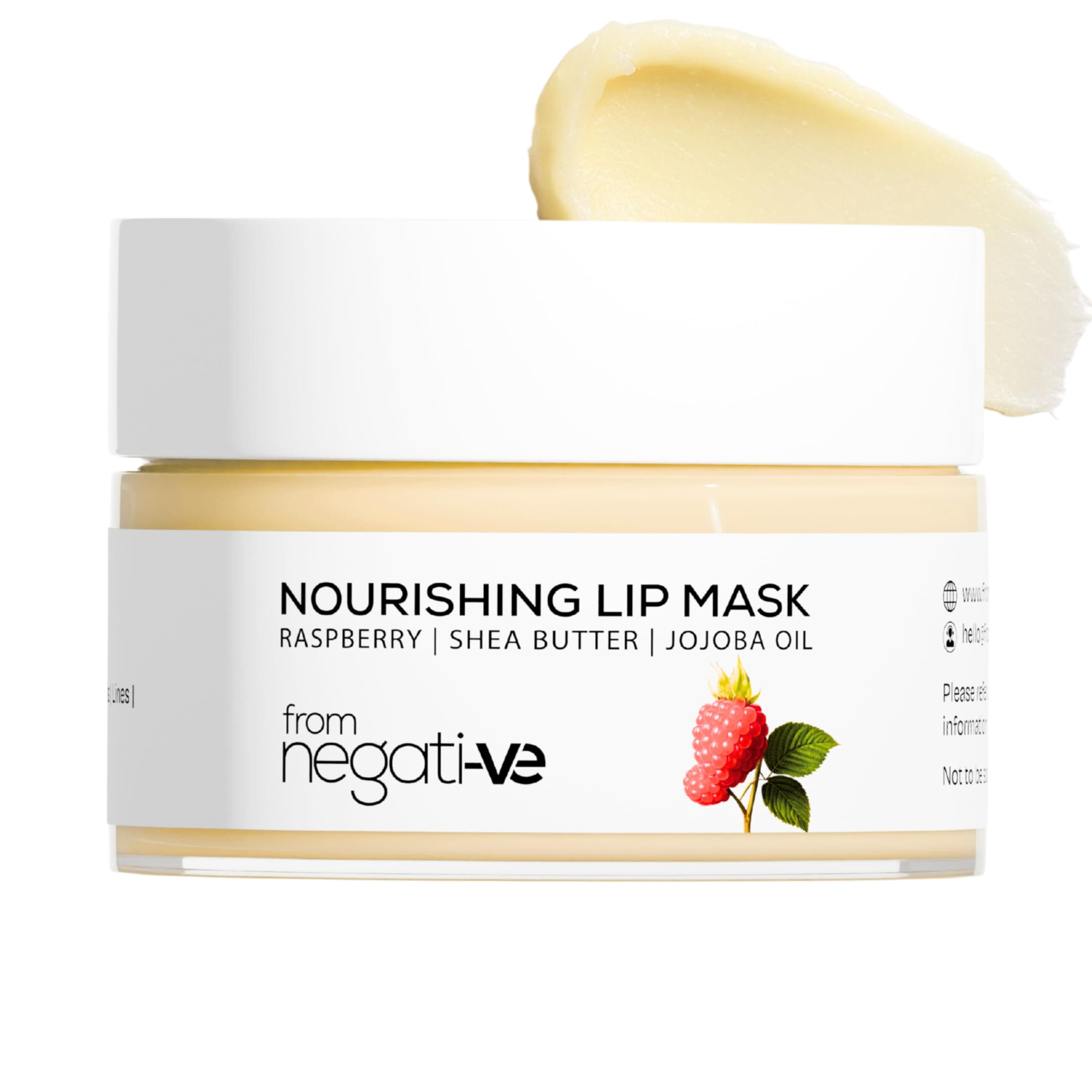 FromNegative Lip Repair Sleeping Mask for Dark, Dry & Chapped Lips | With Shea Butter, Kokum Butter, Jojoba Oil & Berry Extracts | Heals, Hydrates & Plumps Overnight | Peptide-Infused Repair & Brightening Lip Balm | From Negative | 10g