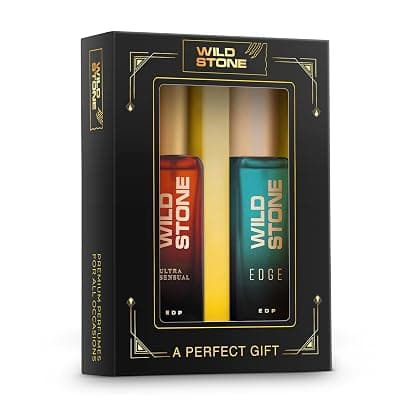 Wild Stone Perfume Gift Set for Men 2x20ml | Eau De Parfums | Premium Gift Set for Men | Ultra Sensual &amp; Edge Perfume for Men | Long Lasting Luxury Fragrance