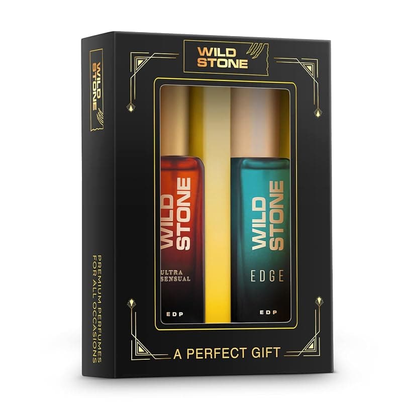 Wild Stone Perfume Gift Set for Men 2x20ml | Eau De Parfums | Premium Gift Set for Men | Ultra Sensual &amp; Edge Perfume for Men | Long Lasting Luxury Fragrance