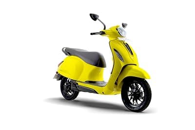 Chetak 3001 by Bajaj Auto High Speed Electric Scooter with charger - Lime Yellow - Ex-Showroom
