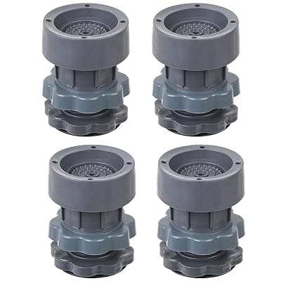 Vibration Pads, Floor Trays, Refrigerator Stand, Washing Machine Stand,Height Adjustment Feet for Refrigerators, Fridge Stands with Anti-Slip Rubber