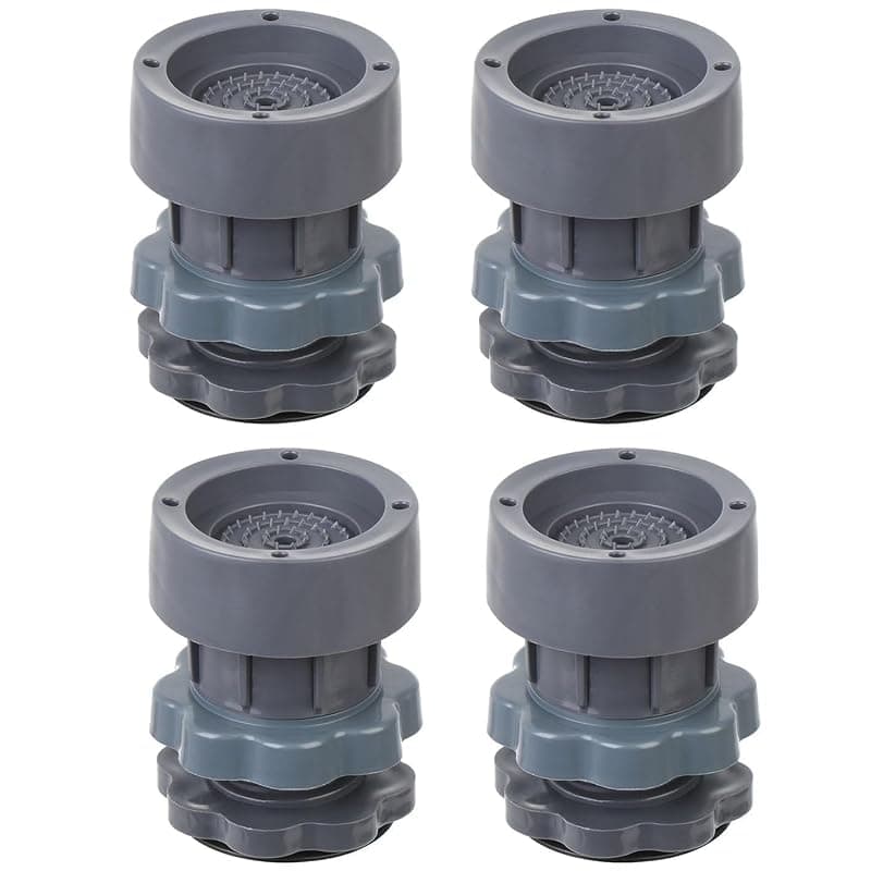 Vibration Pads, Floor Trays, Refrigerator Stand, Washing Machine Stand,Height Adjustment Feet for Refrigerators, Fridge Stands with Anti-Slip Rubber