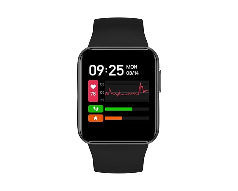 GOQii Smart Vital Lite SpO2 1.4" HD Full Touch, Smart Notification Waterproof Smart Watch for Android Phones, Blood Oxygen, Fitness, Sports & Sleep Tracking with 3 Months Personal Health Coaching