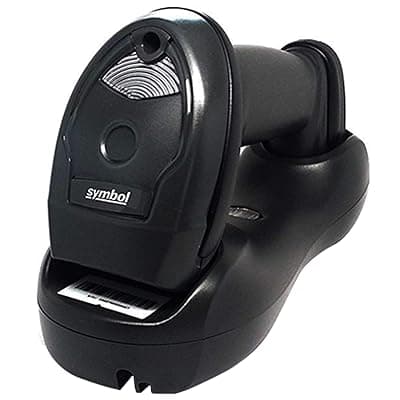 Zebra LI4278 Cordless Handheld 1D Barcode Scanner Bluetooth Black Imager with Cradle and USB Cord Screen Code Reader, Black (LI4278-TRBU0100ZY)