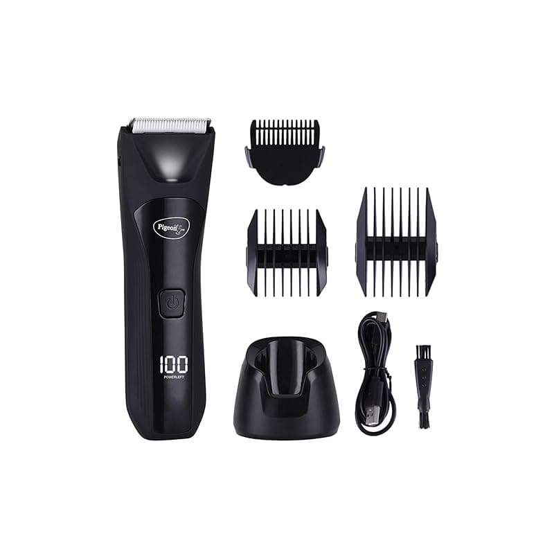 Pigeon Multi-Purpose Ipx7 Trimmer For Men|Ceramic Blade|Charging Dock With Usb|Led Digital Display|Waterproof|90 Min Runtime|1.5 Hr Charge Time|2 Years Warranty
