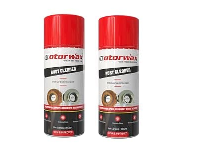 Rust Cleaner Spray (165mL) | Multipurpose Rust Remover, Lubricant &amp; Shine Restorer | German Innovation | Effective Rust Removal &amp; Protection (Pack of- 2)