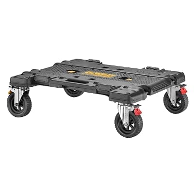 DEWALT DWST08530-1 TOUGHSYSTEM® 2.0 DXL 30" (76.2cm) Dolly, 200 Kg Load Capacity, Impact-Resistant Body, 360° Caster System, 6" Caster Wheels, 2 Integrated Side Handles, Dimensions: 80.5x65.5x25 cm