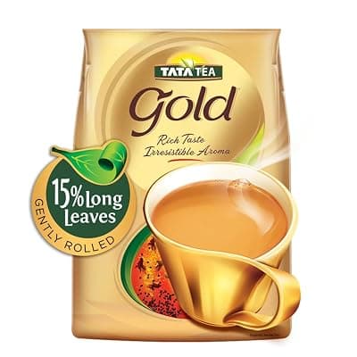 Tata Tea Gold, Assam teas with Gently Rolled Aromatic Long Leaves, Rich & Aromatic Chai, Black Tea, 1.5kg