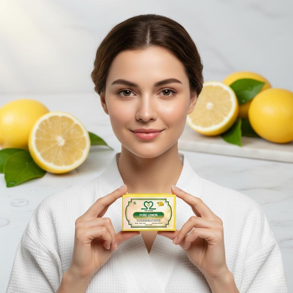 S2M Herbal Handmade Fresh & Pure Lemon Soap-VALUE PACK (8 x 125 g)