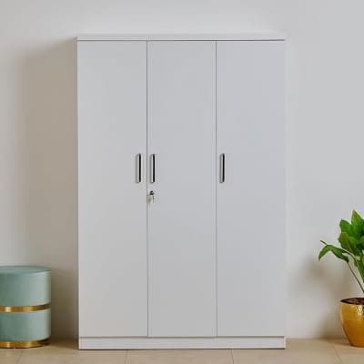Home Centre Helios Reynan Nxt 3-Door Wardrobe - White