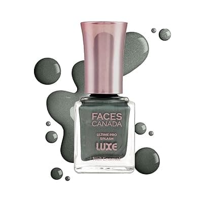 FACES CANADA Ultime Pro Splash Luxe Nail Enamel - Jade Mist (L37), 12ml | Glossy Finish | Quick Drying | Long Lasting | High Shine | Chip Defiant | Even-Finish | Vegan | Non-Toxic | Ethanol-Free