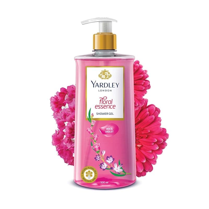 Yardley London| Shower Gel| Floral Essence| With Natural Floral Oils Of Iris &amp; Violet| No Parabens| No Silicones 500ml